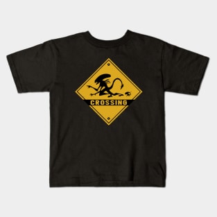 Alien Crossing Kids T-Shirt